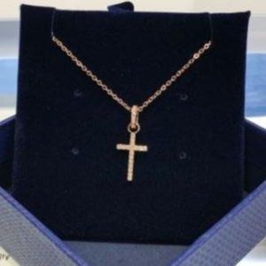 Swarovski   Crystal-embedded Cross Pendant